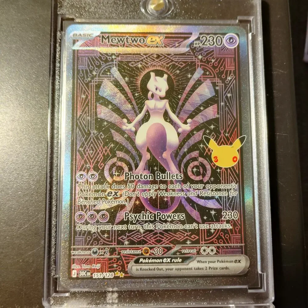 Pokemon TCG 30th Anniversary Celebration Mewtwo EX SIR 151/128 English